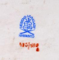 Herendi Viktória süteményes tál Kézzel festett, jelzett, hibátlan. 36 cm