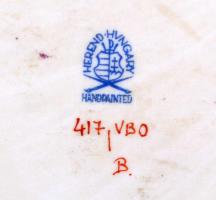 Herendi Viktória kínáló tál Kézzel festett, jelzett, hibátlan. 31x26 cm