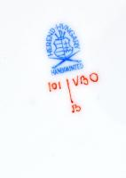 Herendi Viktória sültes kínáló tál Kézzel festett, jelzett, hibátlan. 41x36 cm