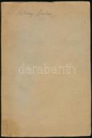 Hatvany Lajos: Ady világa. IV. Szerelem Könyve II. köt. Ady és Léda. Wien,(1924),Pegasus, 2+83-191+1...