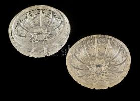 Kristály bonbonnier d: 10 cm, hibátlan