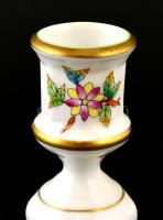 Herendi VIktória mintás gyertyatartó. Kézzel festett, jelzett, hibátlan. m 19 cm
