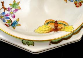 Herendi VIktória mintás gyertyatartó. Kézzel festett, jelzett, hibátlan. m 19 cm