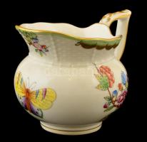 Herendi Viktória mintás tejkiöntő. Kézzel festett, jelzett, hibátlan  m 9 cm