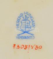 Herendi Viktória mintás tálka. Kézzel festett, jelzett, hibátlan d:10 cm, m 7,5 cm