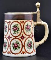 BMF fém fedeles sörös korsó, kupa. Jelzett, hibátlan. 17 cm