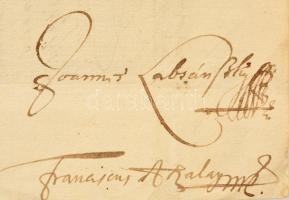 1707. Bélabánya városához Kassán írt levél II. Rákóczi Ferenc aláírásával és pecsétjével. Az ország ...