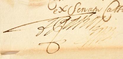 1707. Bélabánya városához Kassán írt levél II. Rákóczi Ferenc aláírásával és pecsétjével. Az ország ...