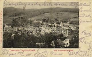 1904 Trencsénteplic, Trencianske Teplice; nyaralók, építkezés. Kiadja Wertheim Zsigmond / villas, construction (EB)