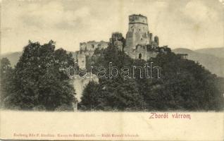 Zboró, Zborov; vár. Eschwig Ede F. kiadása. Hajts Kornél felvétele / Zborovsky hrad / castle (EK)