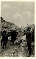 1940 Szászrégen, Reghin; bevonulás, Horthy Miklós / entry of the Hungarian troops, Regent Horthy
