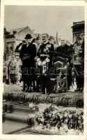 1940 Marosvásárhely, Targu Mures; bevonulás, Horthy Miklós, Purgly Magdolna / entry of the Hungarian troops (fa)