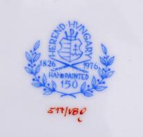 Herendi Viktória mintás antik süteményes tányérok ( 10 db), kézzel festett, jelzett (jubileumi 150),...