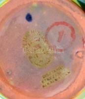 Zsolnay eozin mázas váza, jelzett, hibátlan, m: 16 cm