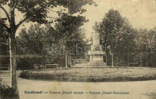 1919 Kecskemét, Katona József szobra. Fekete Soma kiadása (EK)