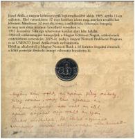 2005. 1Ft-100Ft (7xklf) forgalmi sor szettben + 2005. 10Ft "József Attila" T:BU Adamo FO39