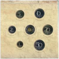 2005. 1Ft-100Ft (7xklf) forgalmi sor szettben + 2005. 10Ft "József Attila" T:PP Adamo FO39...