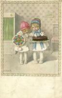 Children art postcard. M. M. Nr. 1269. s: Pauli Ebner (EK)
