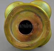 Zsolnay eozin mázas kút, kopott jelzéssel, m: 14 cm