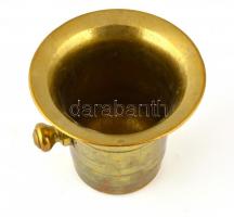 Réz mozsár d: 14, m:13 cm törővel