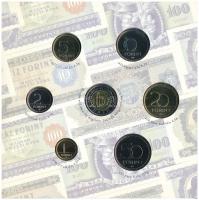 2006. 1Ft-100Ft (8xklf) forgalmi sor szettben, benne 1946-os 1Ft Ag "Hatvanéves a Forint" ...