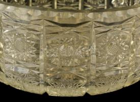 Nagy kristály kínáló tál d:23 cm. Hibátlan