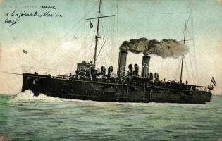 SMS Aspern az Osztrák-Magyar Haditengerészet Zenta-osztályú védett cirkálója / K.u.K. Kriegsmarine / WWI Austro-Hungarian Navy Zenta-class protected cruiser. G. Fano (Rb)