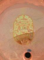 Zsolnay eozin Nap-totem. Jelzett, hibátlan. 15 cm