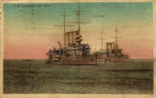 1912 I. R. Corazzate sull Adria / Olasz csatahajók az Adrián / Italian Navy (Regia Marina) battleships on the Adriatic Sea (EB)