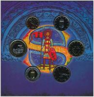 2014. 5Ft-200Ft (6xklf) "Lancea Regis" forgalmi sor szettben, benne ónozott réz Szent Istv...