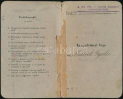 cca 1940 Katonai igazolvány és bolgár kitüntetés adományozó lap egyazon személy részére