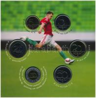 2016. 5-200Ft (6xklf) + "MLSZ (Magyar Labdarúgó Szövetség)" Cu-Ni-Zn emlékérem, forgalmi s...