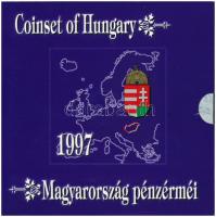 1997. 50f-200Ft (10xklf) forgalmi sor, benne 200Ft Ag "Deák", karton díszcsomagolásban T:BU Adamo FO30