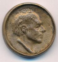 Lapis András (1942-) 1981. "Bartók emlékére" kétoldalas, öntött Br emlékérem (27mm) T:1-