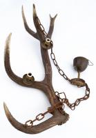 Agancscsillár, bura nélkül, bekötve, h:75 cm, 36×20 cm