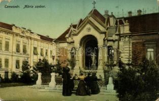 1915 Temesvár, Timisoara; Mária szobor. Kiadja a Pátria nyomda / Virgin Mary statue (EB)