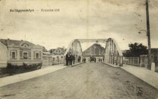 Szilágysomlyó, Simleu Silvaniei; Kraszna híd. Heimlich K. kiadása / Crasna river bridge (Rb)