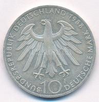 NSZK 1988F 10M Ag "Carl Zeiss" T:1-,2 FRG 1988F 10 Mark Ag "Carl Zeiss" T:AU,XF ...