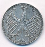 NSZK 1967D 5M Ag T:2,2- 
FRG 1967D 5 Mark Ag C:XF,VF
Krause KM#112.1