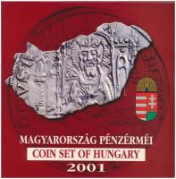 2001. 1Ft-100Ft (7xklf) forgalmi sor dísztokban, "Magyarország pénzérméi" sorozat T:PP Adamo FO34.1