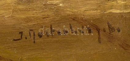 Mesterházy Dénes (?-?): Erdei lak, olaj-vászon, jelzett, keretben, 50×40 cm