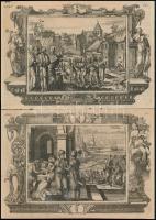 cca 1800 16 db vallási témájú rézmetszet. 21x14 cm