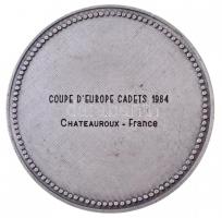 Franciaország 1984. "Coupe D'Europe Cadets 1984 Chateauroux - France" ezüstözött fém ...