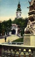 1920 Nyitra, Nitra; Vchod do hradu / Kastély bejárata, várkapu / castle gate, entrance (EB)