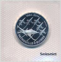 Svájc 2014. 20Fr Ag Svájci légibemutató T:1 Switzerland 2014. 20 Francs Ag Swiss acrobatic air show C:UNC Krause KM#151