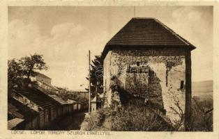 1918 Lőcse, Leutschau, Levoca; Lőportorony szurok erkéllyel. Kiadja Braun Fülöp / powder tower