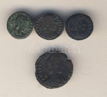 Római Császárság II.Constantius 324-361. 4db bronzpénz (3klf!) T:3,3/4