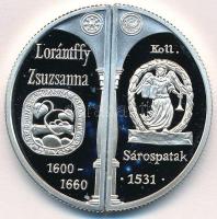 2000. 2000Ft Ag "Lórántffy Zsuzsanna / Sárospatak" (2xklf) T:PP fo. Hungary 2000. 2000 Forint Ag "Zsuzsanna Lórántffy / Sárospatak" (2xdiff) C:PP spot  Adamo EM167