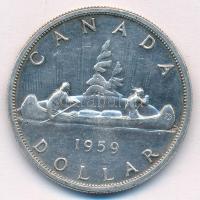 Kanada 1959. 1$ Ag "II. Erzsébet" T:2 kis patina
Canada 1959. 1 Dollar Ag "Elizabeth...