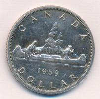 Kanada 1959. 1$ Ag "II. Erzsébet" T:2 kis patina
Canada 1959. 1 Dollar Ag "Elizabeth...